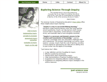 Tablet Screenshot of justsciencenow.com